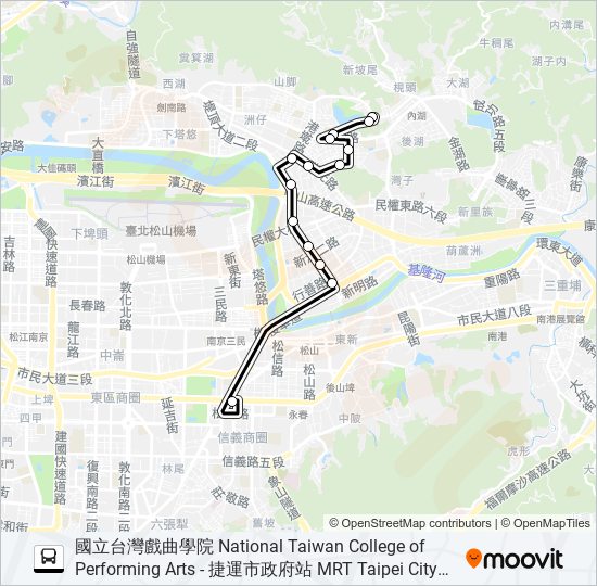 小2 bus Line Map