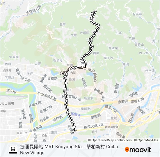 小3 bus Line Map