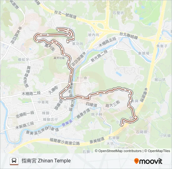 棕5 Bus Line Map