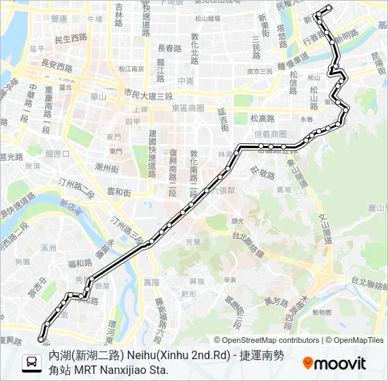 207 Bus Line Map