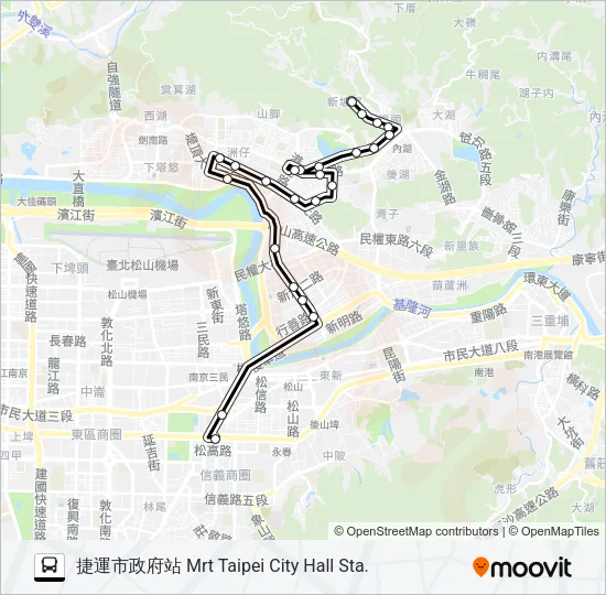 552 Bus Line Map