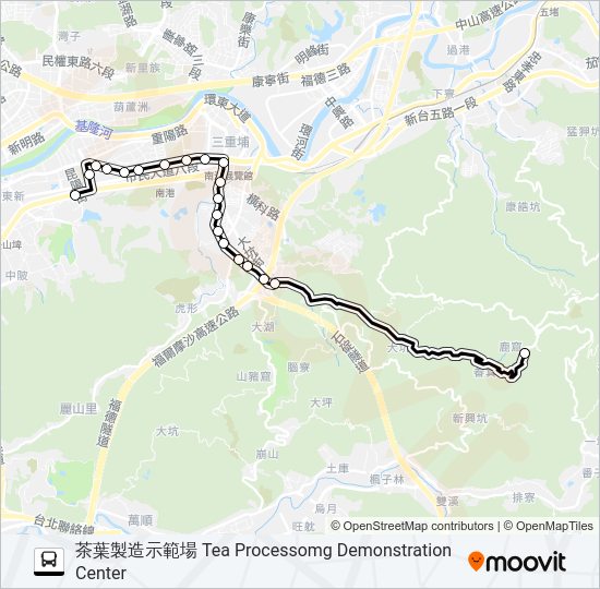 巴士小5區的線路圖