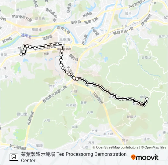 小5區 Bus Line Map