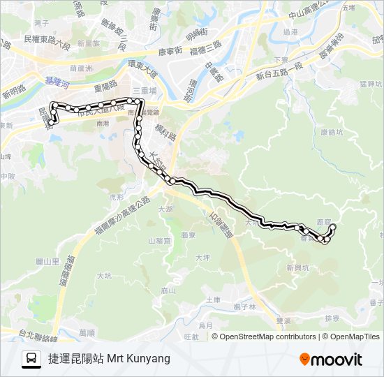 巴士小5區的線路圖