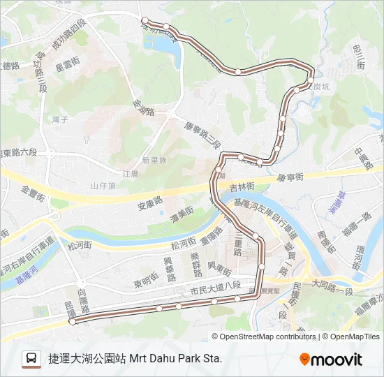 棕19 Bus Line Map