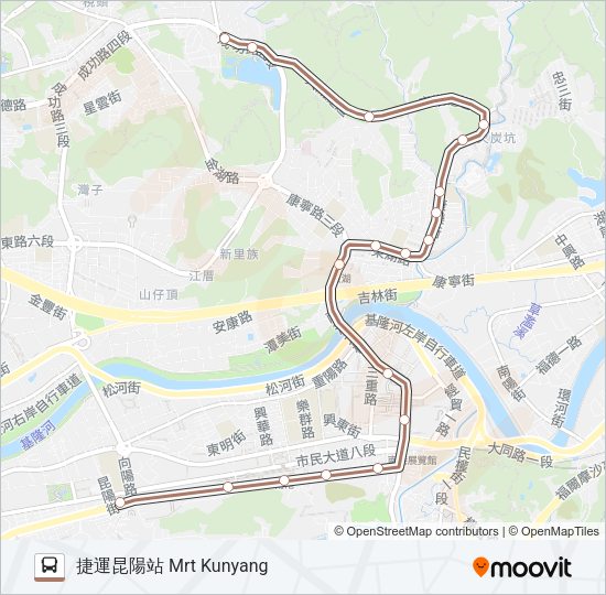 棕19 Bus Line Map
