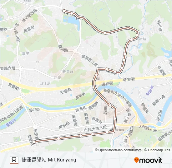 棕19 Bus Line Map