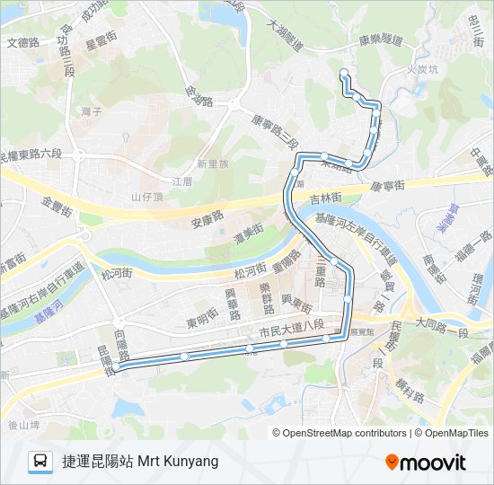 藍51 Bus Line Map