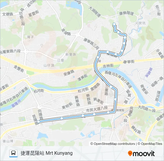 巴士藍51的線路圖