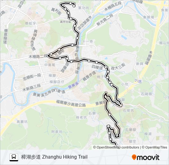 巴士小10經指南宮的線路圖