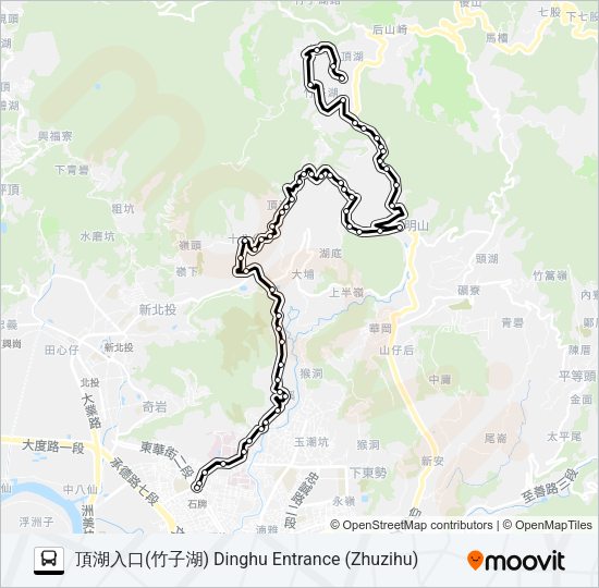 小8 Bus Line Map