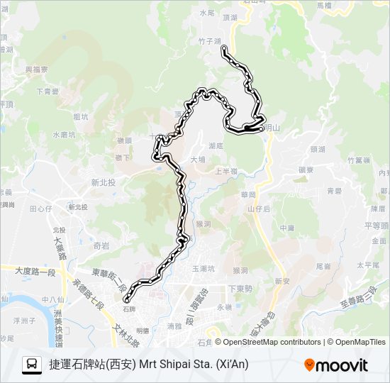 小8 Bus Line Map
