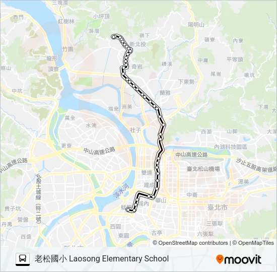 218 Bus Line Map
