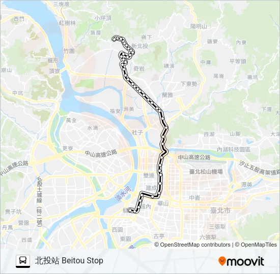 巴士218的線路圖