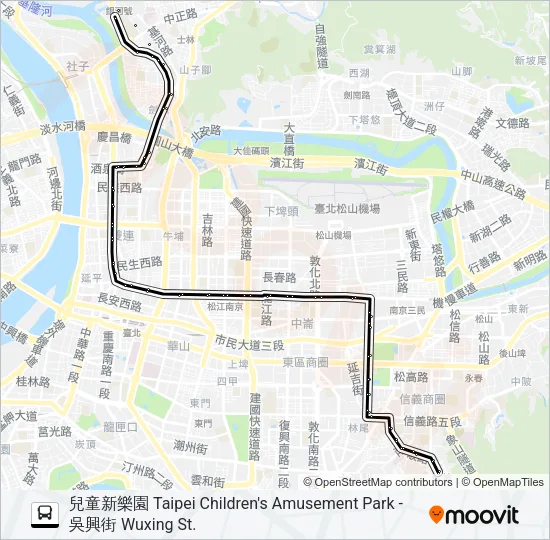巴士288的線路圖