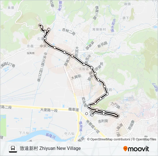 小21 Bus Line Map