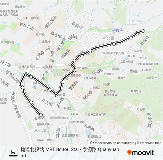 小22 Bus Line Map