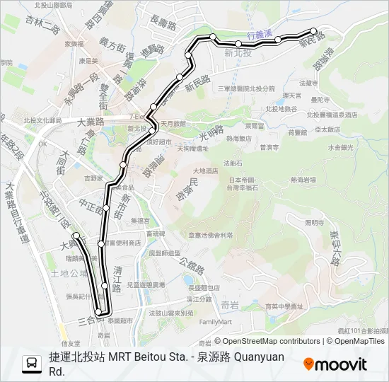 小22 Bus Line Map