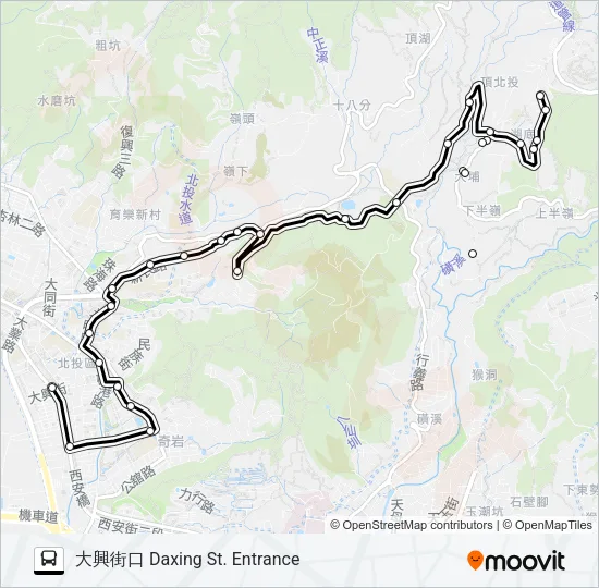 小25 Bus Line Map