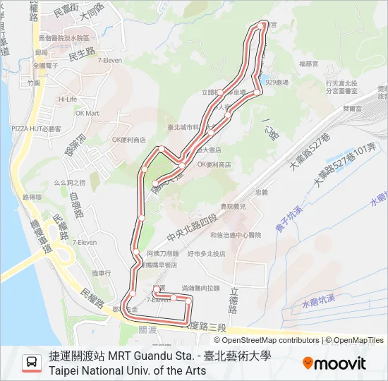 紅55 Bus Line Map
