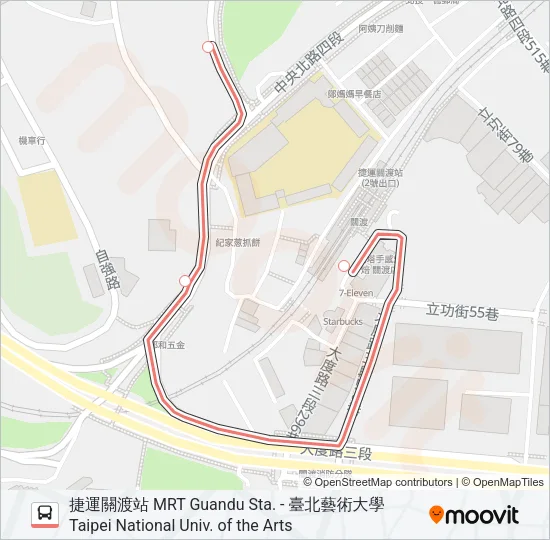 紅55 Bus Line Map