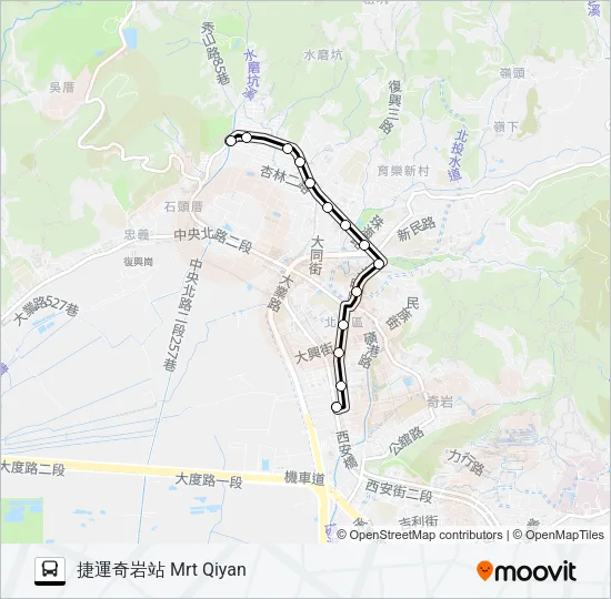 218區 Bus Line Map