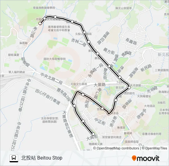 218區 Bus Line Map