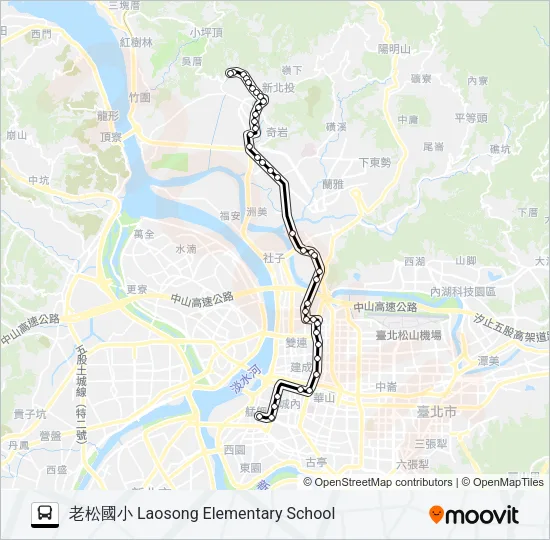 218直 Bus Line Map