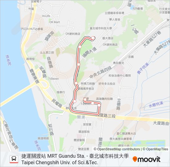 紅55區 Bus Line Map