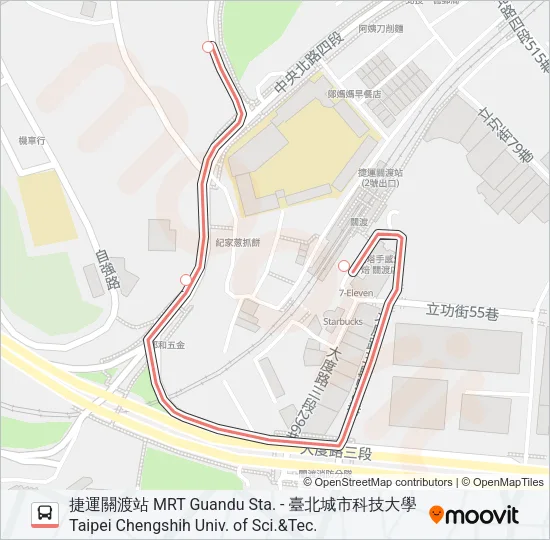 紅55區 Bus Line Map