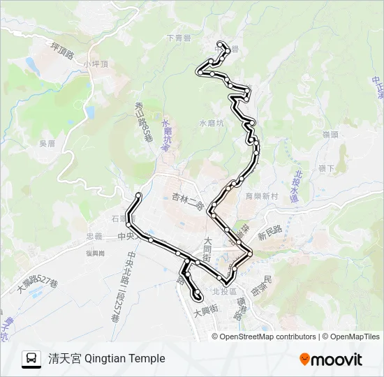 小6不經永春橋 Bus Line Map