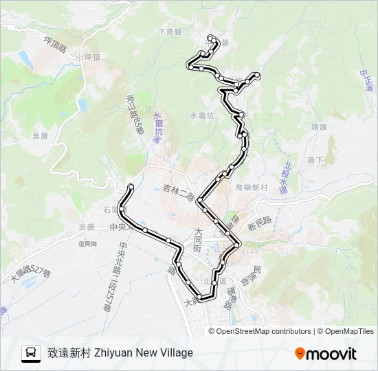 小6不經永春橋 Bus Line Map