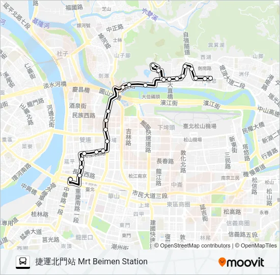 42 Bus Line Map