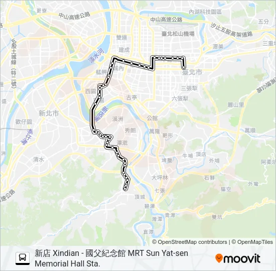 202 Bus Line Map