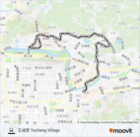 256 Bus Line Map