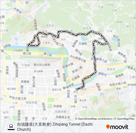 256 Bus Line Map
