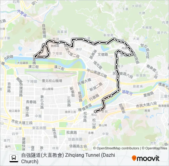 256 Bus Line Map