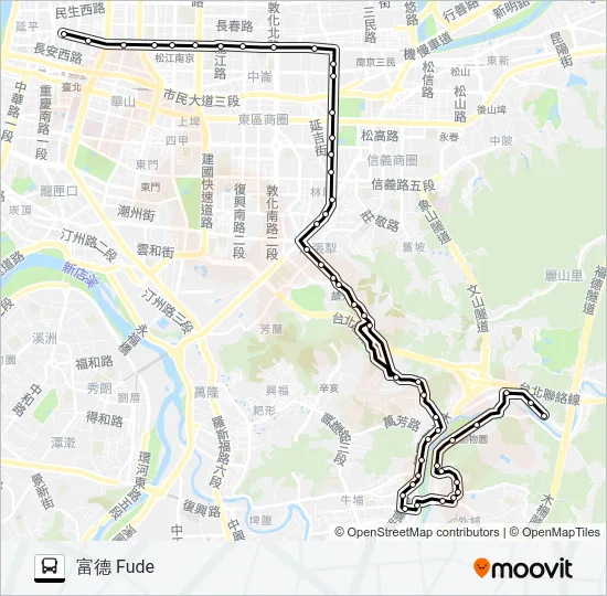 282 Bus Line Map