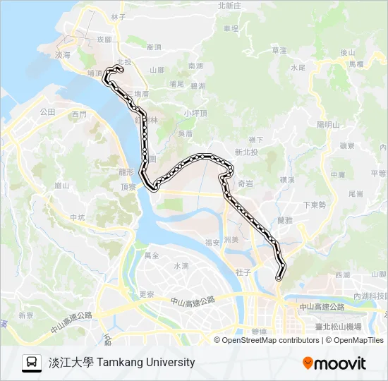 308 Bus Line Map