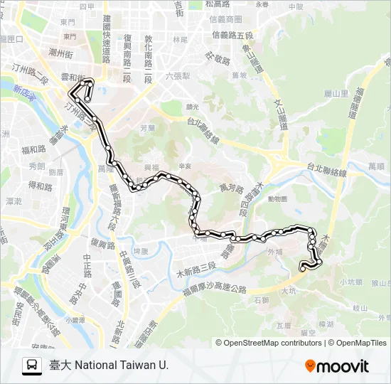 530 Bus Line Map