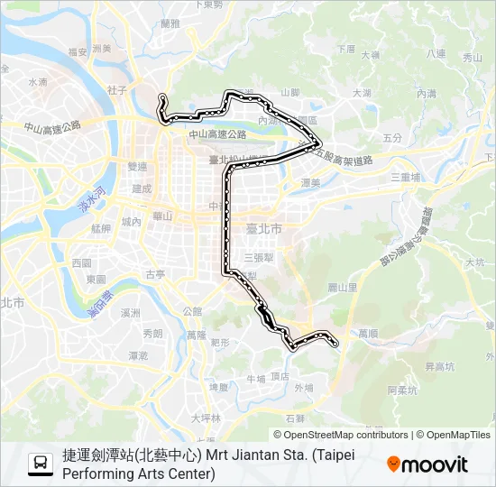 556 Bus Line Map
