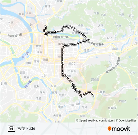 556 Bus Line Map