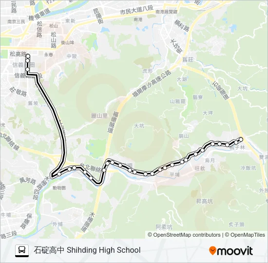 912 Bus Line Map