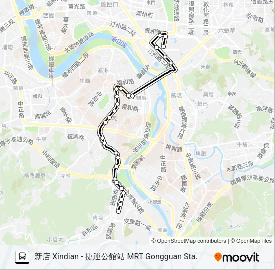 208區 Bus Line Map
