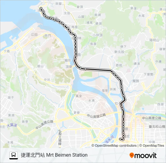757路 Bus Line Map