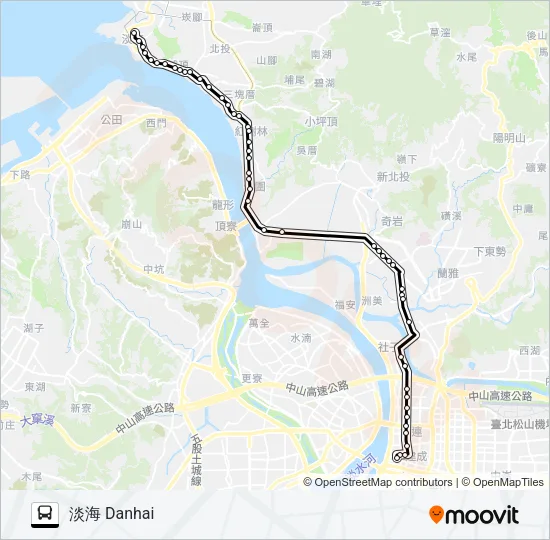 757路 Bus Line Map