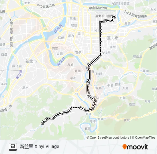 905路 Bus Line Map