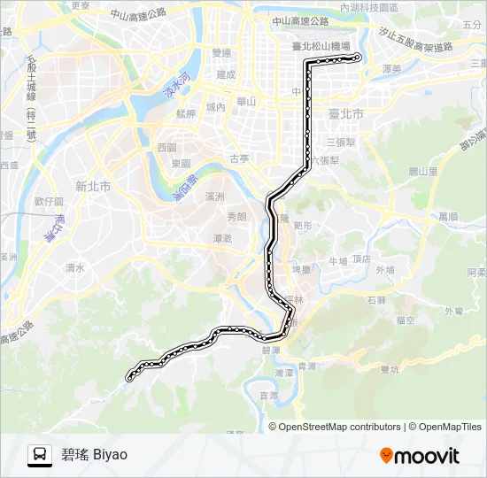 905路 Bus Line Map
