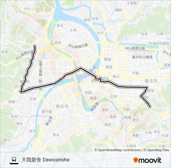 758(五股發車) Bus Line Map