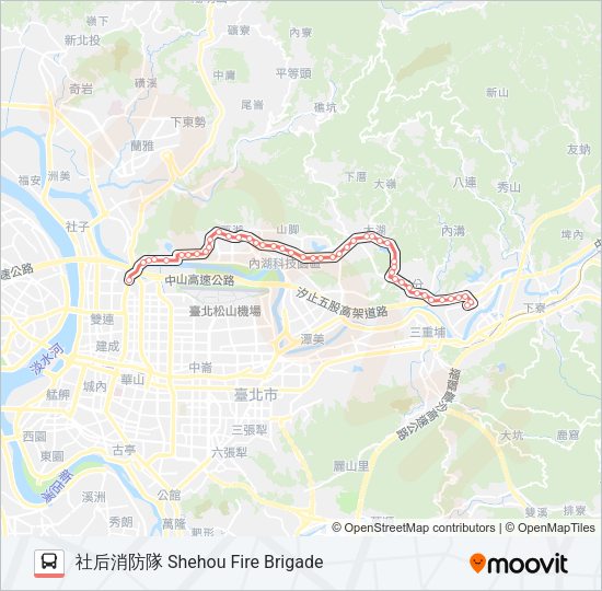 紅2 Bus Line Map